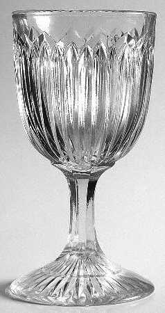 Prism Water Goblet by Unknown Manufacturer