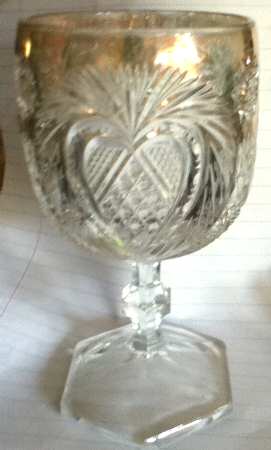 Heart Plume (Gold Trim) by US Glass