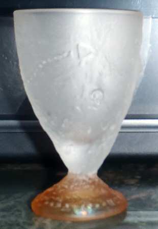 Fossilglass 2 Oz Orange Footed Tumbler