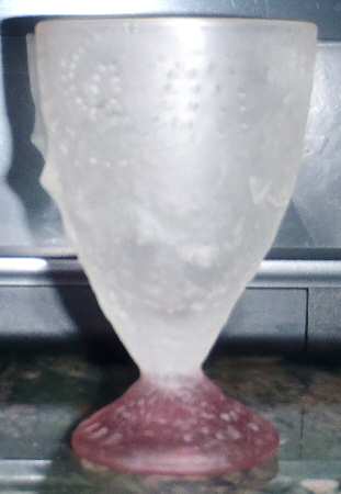Fossilglass 2 Oz Pink Footed Tumbler