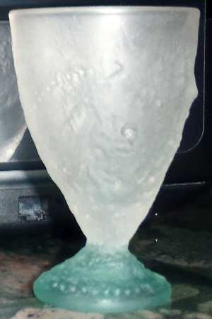Fossilglass 2 Oz Green Footed Tumbler