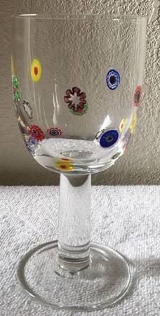 Millefiori Water Goblet