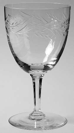 Ferndale Water Goblet by Val St Lambert