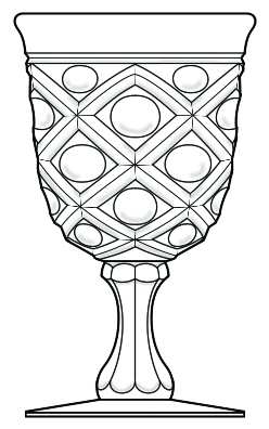 Diamond Thumbprint Clear