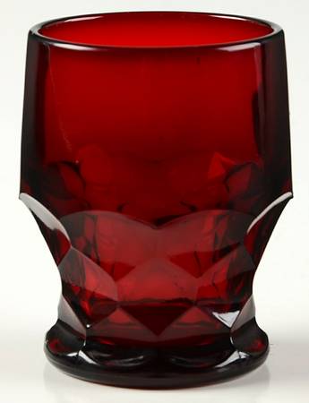 Georgian Ruby 5 Oz Flat Tumbler
