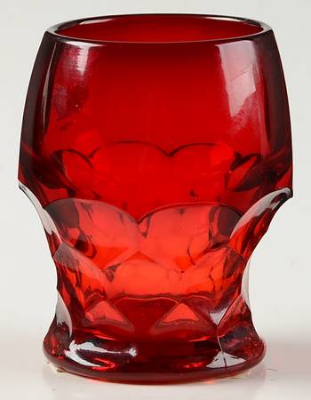 Georgian Ruby 5 Oz Flat Tumbler