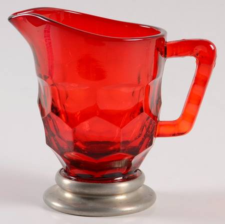 Georgian Ruby Sterling Base Creamer