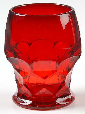 Georgian Ruby Flat Juice Glass
