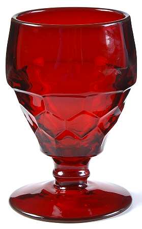 Georgian Ruby Low Water Goblet