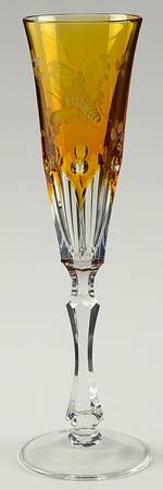 Springtime Amber Fluted Champagne