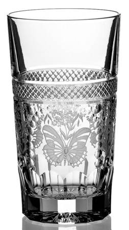 Antique Butterfly Highball Glass by Varga