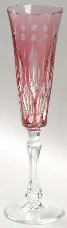 Renaissance Raspberry Fluted Champagne