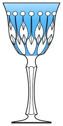 Renaissance Sky Blue Water Goblet