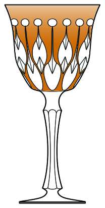 Renaissance Amber Water Goblet