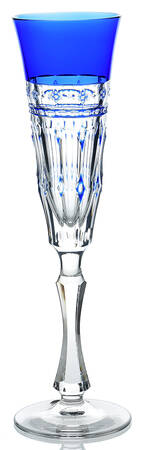 Barcelona Cobalt Blue Fluted Champagne
