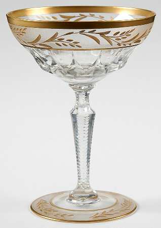 Treves Dore (Gold Encrusted, Frosted) by Val St Lambert