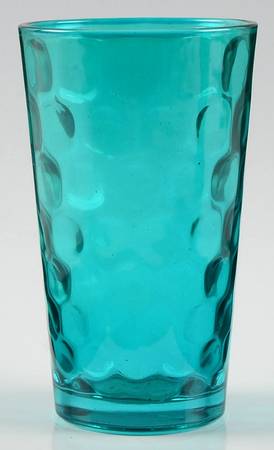 Recycled Prism Glass Turquoise Highball