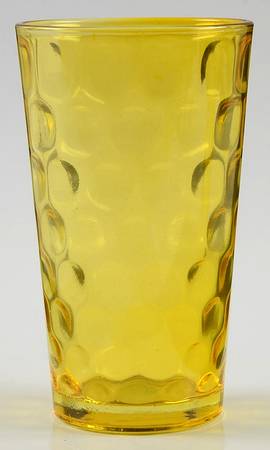 Recycled Prism Glass Amber Highball