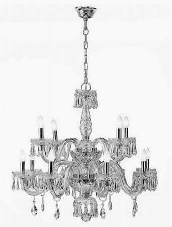 Diamond 9 Arm Chandelier by Vista Alegre
