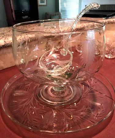 Japanese Lily Punch Bowl by Valcraft