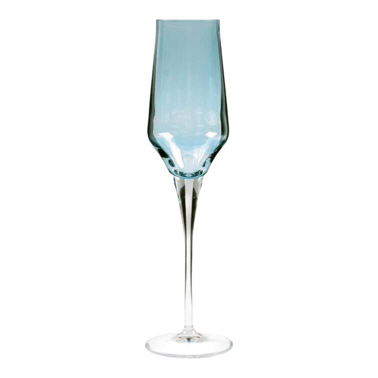 Contessa Teal Fluted Champagne