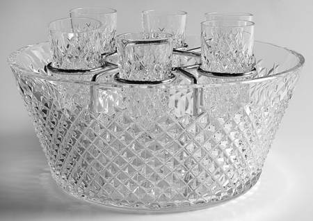 Alana (8Pc) Vodka Chiller Set(6 Vodka,Chiller&Metal Hldr