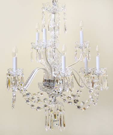 Ashbourne (Cut) 9 Arm Chandelier