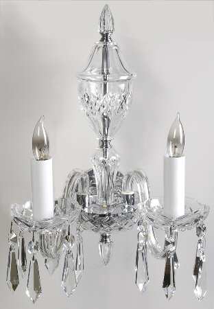 Ashbourne (Cut) 2 Arm Electric Wall Sconce