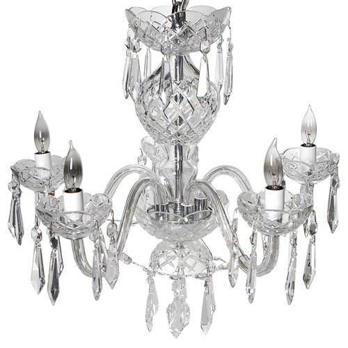 Comeragh (Cut) 5 Arm Chandelier