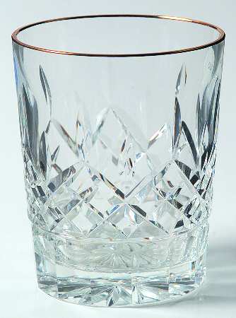 Golden Lismore Tall Double Old Fashioned