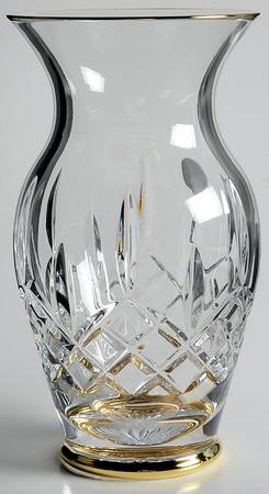 Golden Lismore Tall 8" Flower Vase