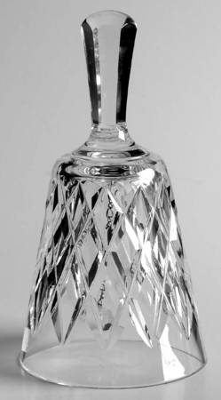 Kinsale (Cut) Bell Made From Claret Glass