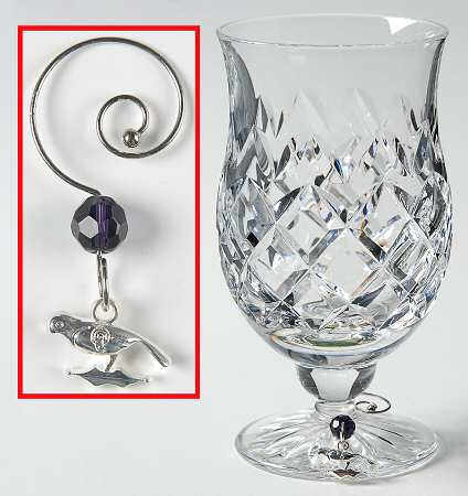Powerscourt Punch Glass & Twelve Days of Christmas Charm