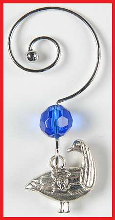 Rosslare (Cut) Twelve Days of Christmas Charm for Punch Glass