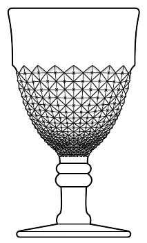 English Hobnail Clear (Round Base) by Westmoreland