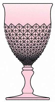 English Hobnail Pink (Round Foot) by Westmoreland