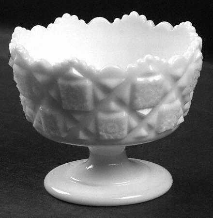 Old Quilt (Milk Glass) Mayonnaise Bowl Only