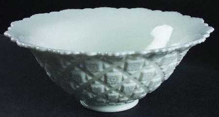 Old Quilt (Milk Glass) Punch Bowl