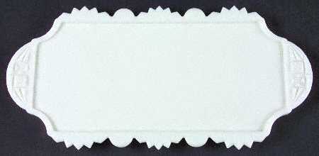 Old Quilt (Milk Glass) Handled Dresser Tray
