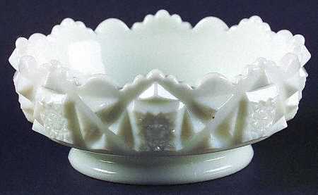 Old Quilt (Milk Glass) Nappy
