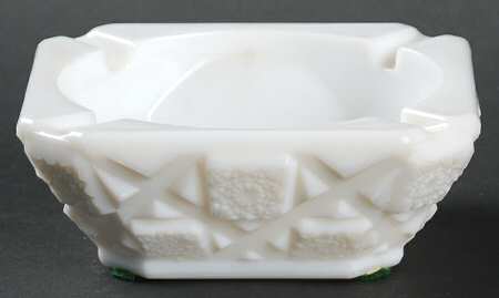 Old Quilt (Milk Glass) Small Square Ashtray