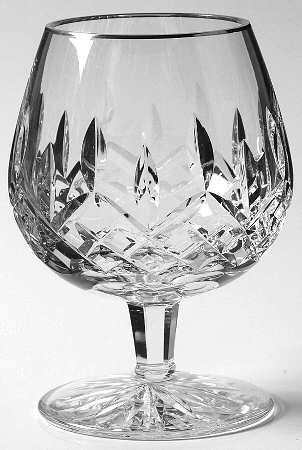 Platinum Lismore Tall Brandy Glass
