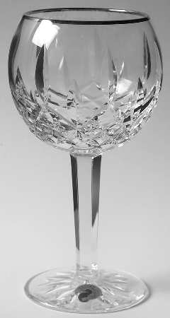 Platinum Lismore Tall Balloon Wine