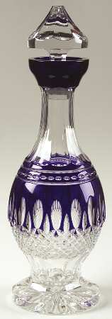 Clarendon Decanter & Cobalt Blue Stopper