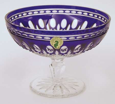 Clarendon Cobalt Round Compote (Height X Width)