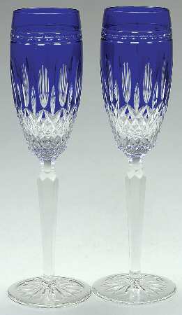 Clarendon Cobalt Champagne Flutes - Set of 2