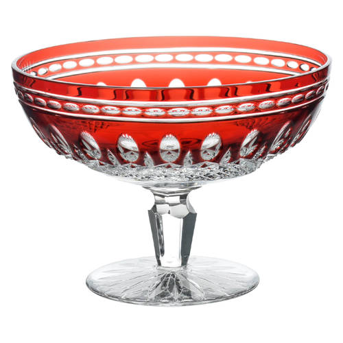 Clarendon Round Ruby Compote (Height X Width) by Waterford Crystal