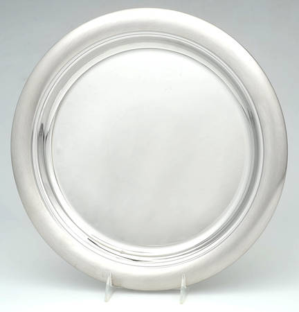 Polka Dot 13" Metal Round Tray