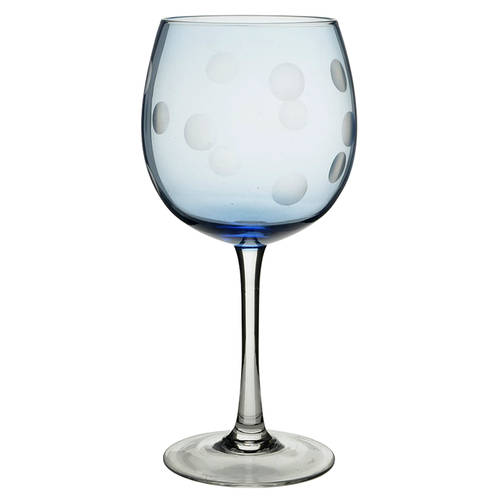 Polka Dot Blue All Purpose Wine