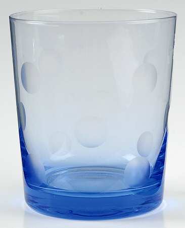 Polka Dot Blue Double Old Fashioned